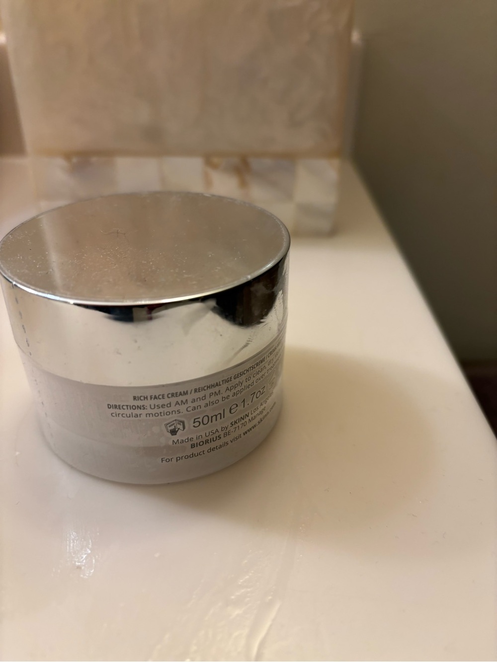 SKINN PEP40 Crème Riche Moisturizer - Silver - Picture 3 of 4
